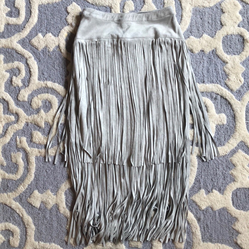 Lulu’s fringe skirt